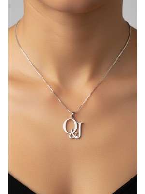 Tabitela 925 Ayar Gümüş Kolye Harf J&o   SM12865