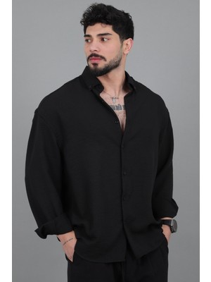 Stil Kombin Yazlık Uzun Kol Keten Gömlek Spr 16223_40428