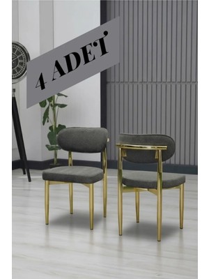 JoyMassa Polo Sandalye Gold Ayak 4 Adet