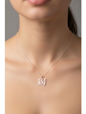 Tabitela 925 Ayar Gümüş Kolye Harf J&l   SM12774