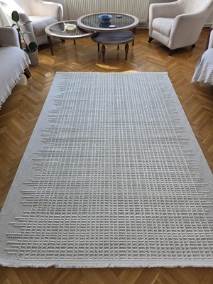 Yadedor Home  Monaco 0220 Krem Iskandinav Sisal Bukle Yumuşak Özel Ölçü Salon Koridor Mutfak Halısı Yolluk