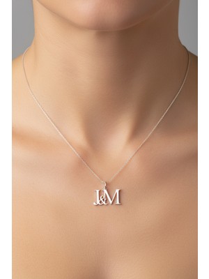 Tabitela 925 Ayar Gümüş Kolye Harf J&m   SM12785