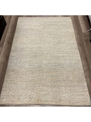 Eko Halı Flatweave Choti White Dekoratif Jüt Kilim