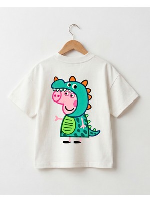 Babytex Oversize Çocuk Tişörtü Unisex Pamuklu Tişört