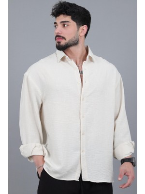 Stil Kombin Yazlık Uzun Kol Keten Gömlek Spr 16223_40428