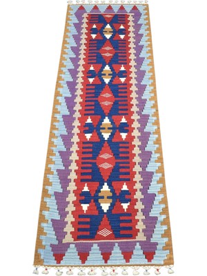 Zehra Abla Halı Yeni El Dokuma Ender Pınarbaşı Kayseri Yün Mini Yolluk Kilim 7331
