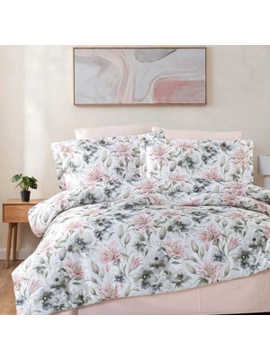 Aryıldız Home Saten Baskılı Nevresim Takımı Çift Kişilik Lily