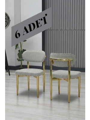 JoyMassa Polo Sandalye Gold Ayak 6 Adet