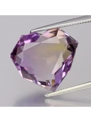 Aries 10.26CT Vvs Heart Natural Yellow & Purple Ametrine - Untreated, Bolivia Gem