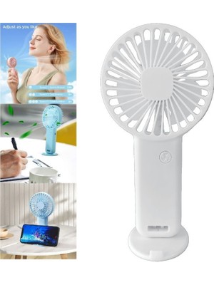 Bosphorus Mini Fan,şarjlı El Vantilatörü USB Özellikli 19CM