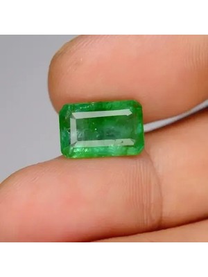 Aries 4.97CT 13X8.5MM Octagon Natural Green Emerald - Zambia Gemstone