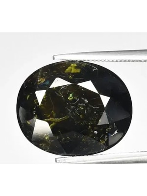 Aries 8.03CT 14.5X12MM Oval Natural Deep Green Tourmaline - Mozambique