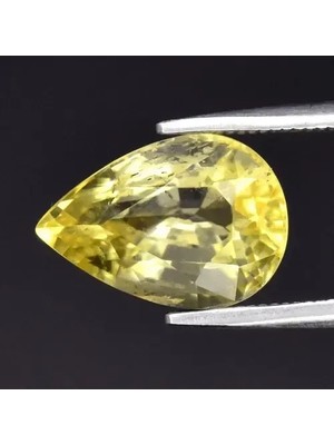 Aries 2.70CT 11X7.7MM Pear Natural Yellow Scapolite - Stunning, Tanzania Gemstone