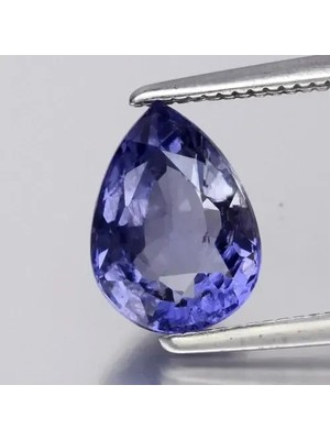 Aries 1.69CT 9x6.5mm Pear Natural Bluish Violet Iolite - Tanzania Gemstone