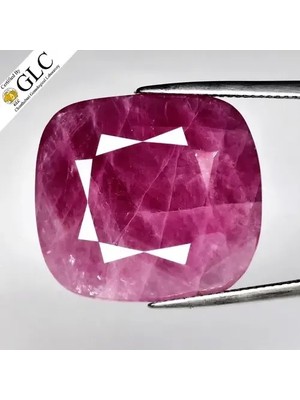 Aries 46.19CT Cushion Natural Purple Red Ruby - Heated,  Africa