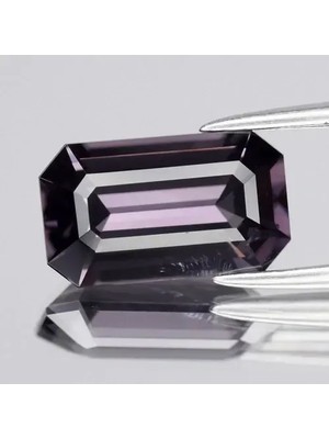 Aries 2.33CT 10.3X6MM Vvs Emerald Cut Natural Purple Spinel - Elegant, Burma Gem