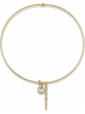 Venüs Design Çelik Markiz Taş Choker Kolye
