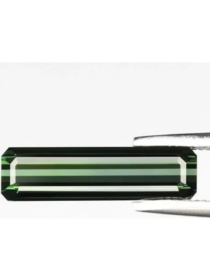 Aries 1.68CT If Octagon Natural Green Tourmaline - Unheated, Mozambique Gemstone
