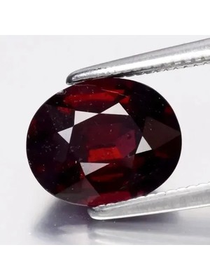 Aries 2.66CT 9.2x7.5mm Oval Natural Purplish Red Rhodolite Garnet - Madagascar Gem