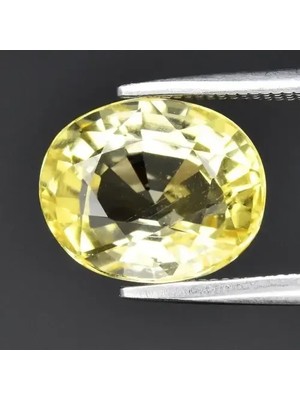 Aries 3.10CT 10.2x8.3mm Oval Natural Yellow Scapolite - Tanzania Gemstone