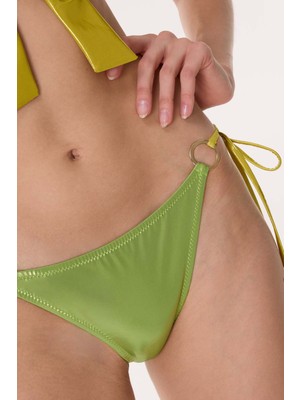 Ayyıldız 6643 Parlak Yeşil Fiyonklu Bikini Takımı