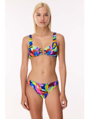 Ayyıldız 6644 Sarı Pembe Toparlayıcı Bikini Takımı