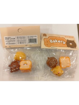 Ada Çanta Kırtasiye 2 Paket Küçük Boy 3'lü Silgi Seti (Pupu Bakery) GY5698599