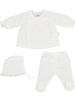 Tiffany Baby Müslin Newborn Pure Theme 3'lü Zıbın Set 10078