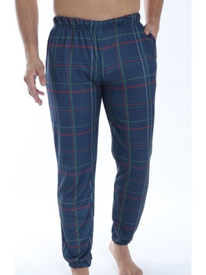 Obje Erkek Ekose Desen Lastikli Paça Pijama Altı