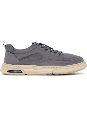 Derimod Derimoz Zero Erkek Gri Bağcıklı Kumaş Sneaker 26SFD69206F