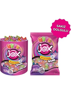 DURUKAN Jox Durukan Barrel Candy Gum 1000 Gr Asetat Kutu Sakız Dolgulu Şeker
