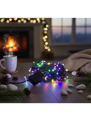 Ozcmax LED Damla Uçluu Rgb Dekoratif Işık 10 Metre 100