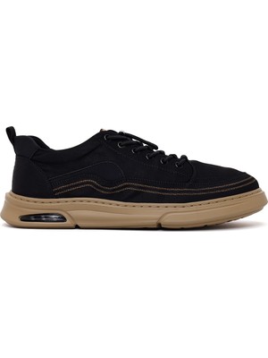 Derimod Derimoz Zero Erkek Siyah Bağcıklı Kumaş Sneaker 26SFD69206F