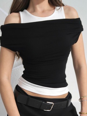 Trendseninle Buzzy Kumaş Atlet Bluz