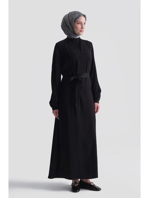 Armine Jakarlı Elbise Siyah