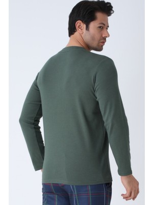 Obje Erkek Haki Patlı Pijama Üstü