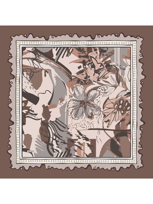 Arancia Kahverengi 90X90 Pure Touch Eşarp