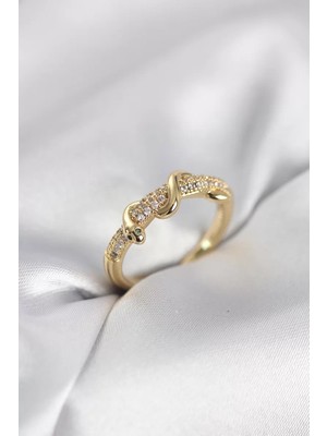 Aydogan's Gold Renk Zirkon Taşlı Sarmal Yılan Model Kadın Yüzük - TJ-BYK4068
