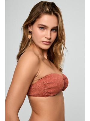 Kom Raigha Simli Kumaş Aksesuar Detay Bikini