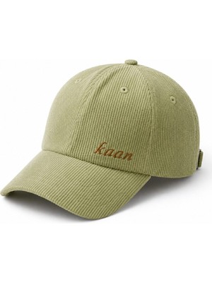 Tesbihane Unisex Beyzbol Şapkası - Isme Özel Nakışlı - Premium Kadife Kumaş - Yeşil Renk - Metal Tokalı