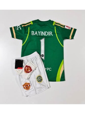 Manchester United 2024/25 Yeni Sezon Altay Bayındır Çocuk Kaleci Forması 4'lü Set (Armalı)