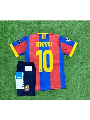 Barcelona Lionel Messi 2011/12 Sezonu Çocuk Forması Şort Çorap 4'lü Set