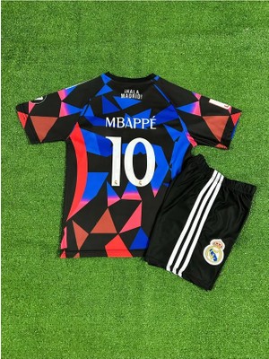 Real Madrid Kylian Mbappe Çocuk Forması (BLUE-BLACK10)