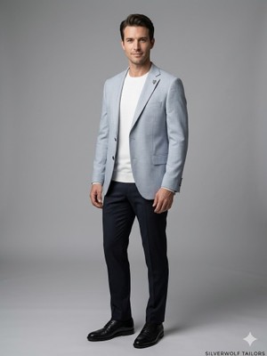 Centilmen Mcr Slim Fit Keten Karışımlı Blazer Ceket 41495