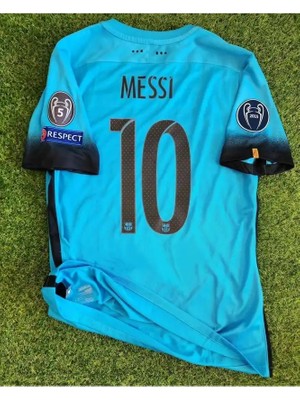 F.c Barcelona Lionel Messi 2015/16 Sezonu Özel Nostalji Forması (Turkuaz)