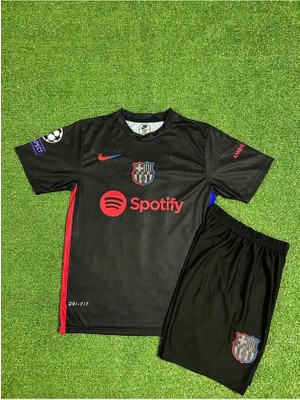 Barcelona 2024-25 Yeni Sezonu Raphinha Çocuk Forması (Black)