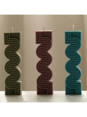 Karakız Dekoratif Mum Silikon Kalıp 13x3,5 Cm