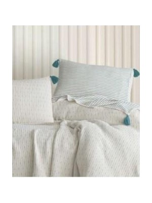 Colezium Şaheser Home Collection Yatak Örtüsü Çift Kişilik Turkuaz