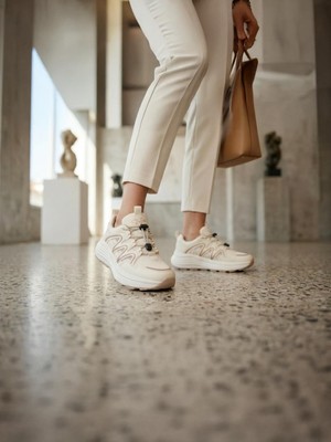 Guja 26Y319-1 Kadın Lastik Bağ Hafif Extra Esnek Hafif Sneaker Ayakkabı