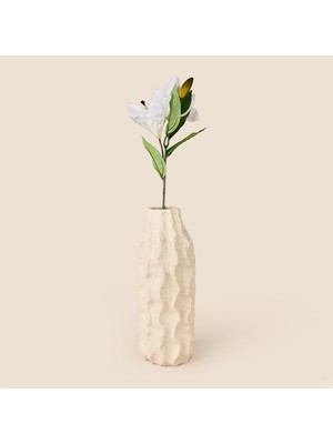 Evidea Deco Zambak Yapay Dal Çiçek - Beyaz - 63 cm